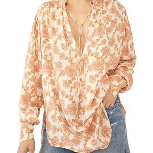 Free People Floral Print Tunic